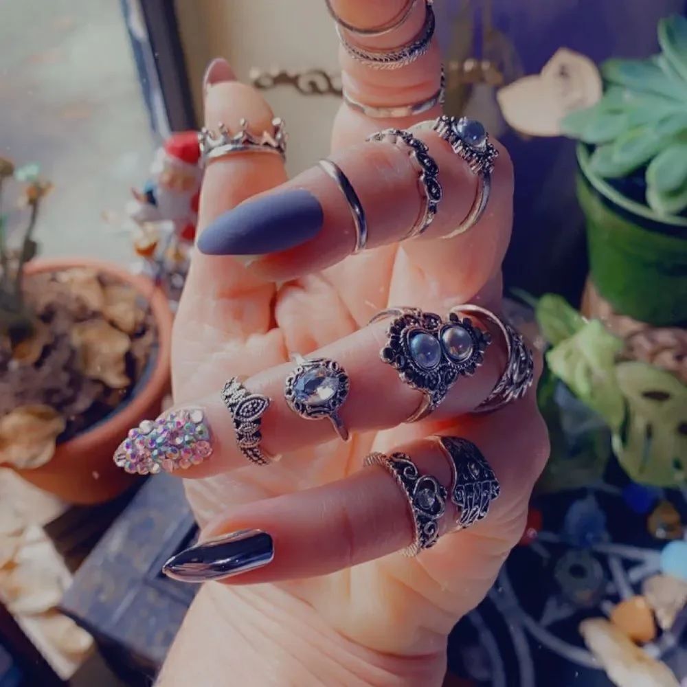 13 Piece Boho Ring Set - Picture 2 of 6